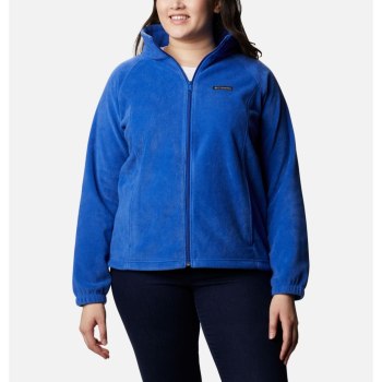 Columbia Benton Springs Full Zip Plus Size, Chamarras Azules Para Mujer | 381476-LGW